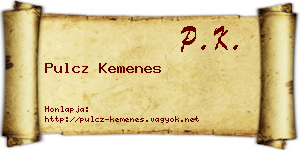 Pulcz Kemenes névjegykártya